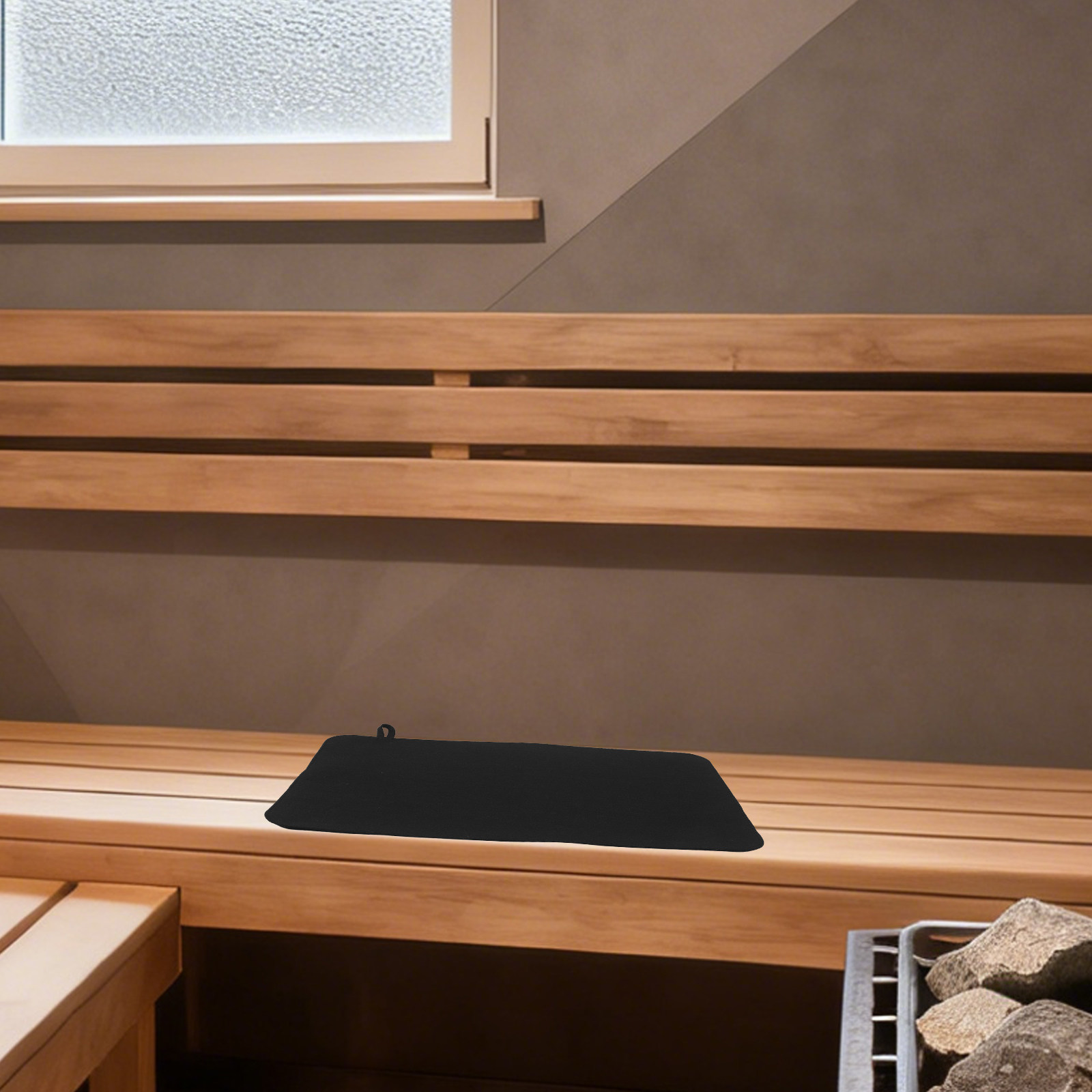 Home Bathroom With Sauna - 4Pcs Sauna Seat Cushions Felt Sauna