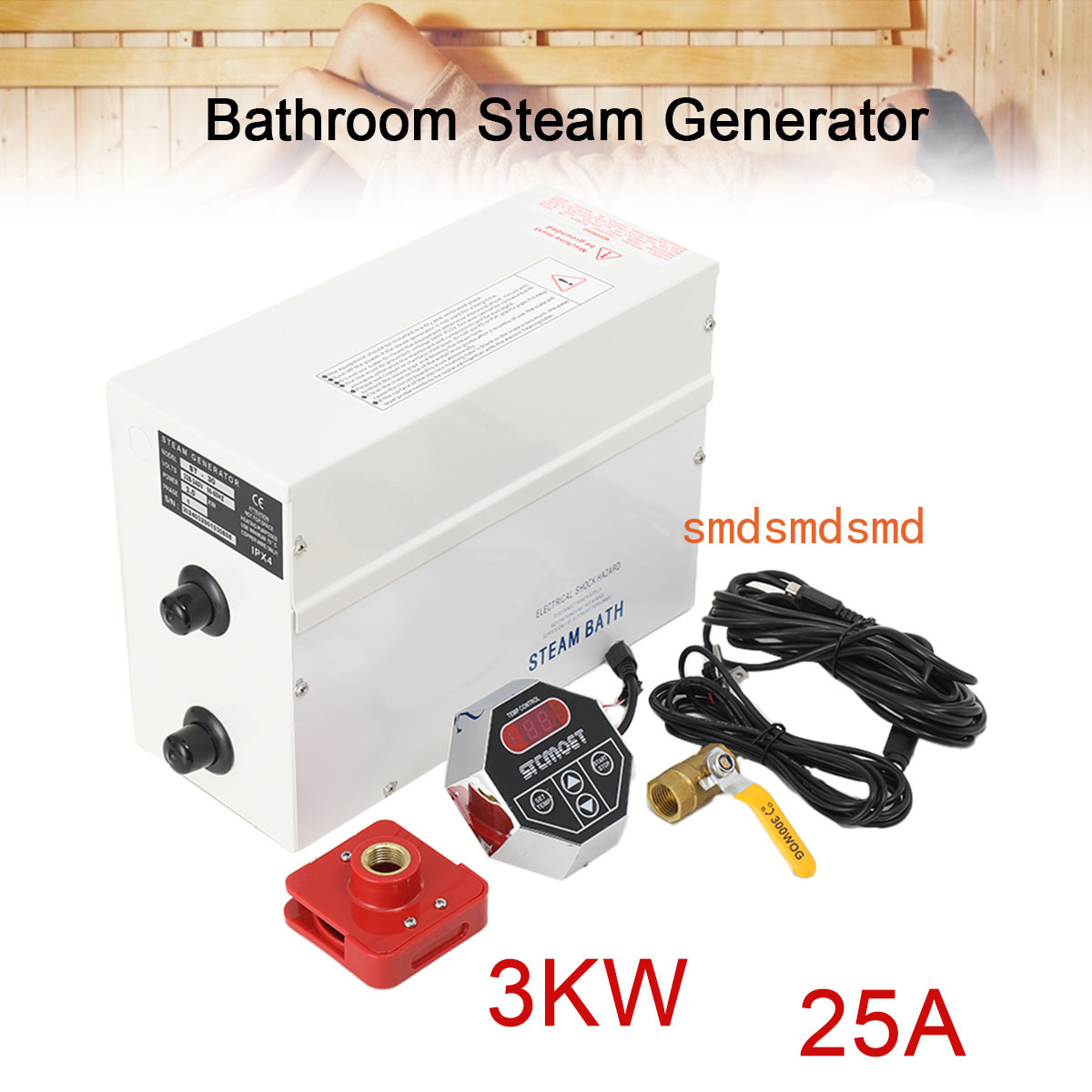 Home Bathroom With Sauna - 3KW Steam Generator Home Steam Machine