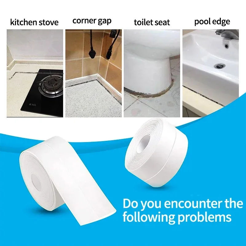 1 Roll Caulking Tape Waterproo - Home Bathroom Pictures ulasan dan harga