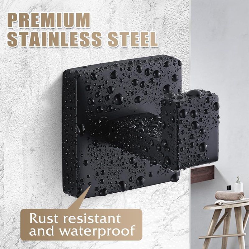 Matte Black Towel Hook Stainle - Robe Hook Adhesive ulasan dan harga
