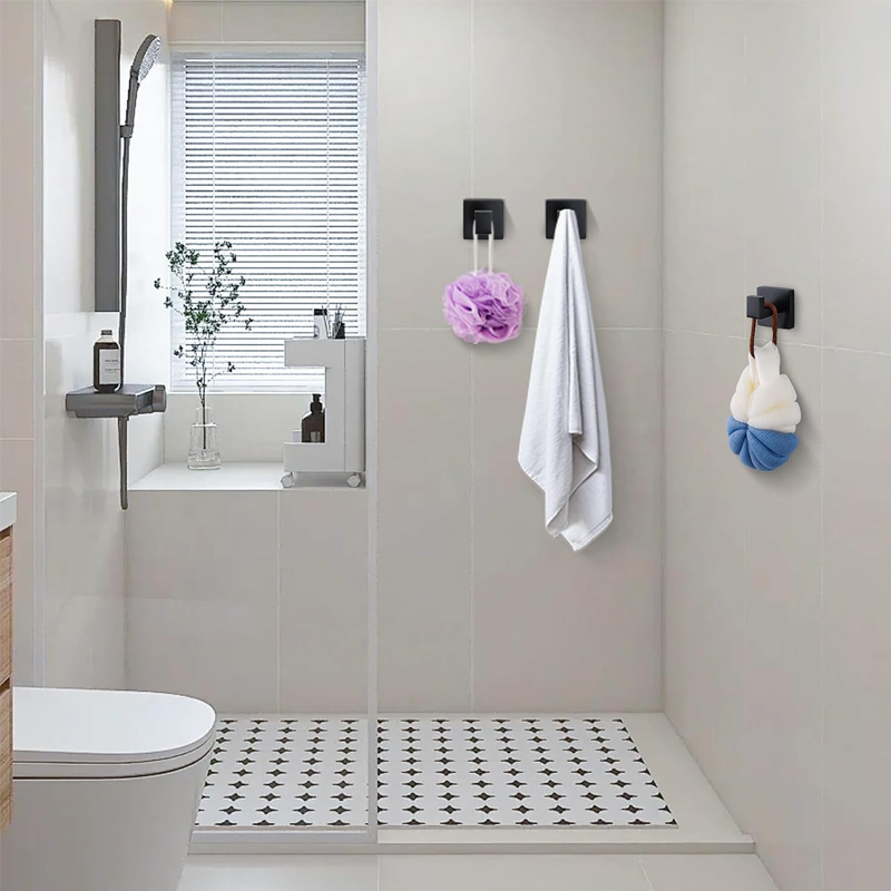 Matte Black Towel Hook Stainle - Robe Hook Adhesive ulasan dan harga