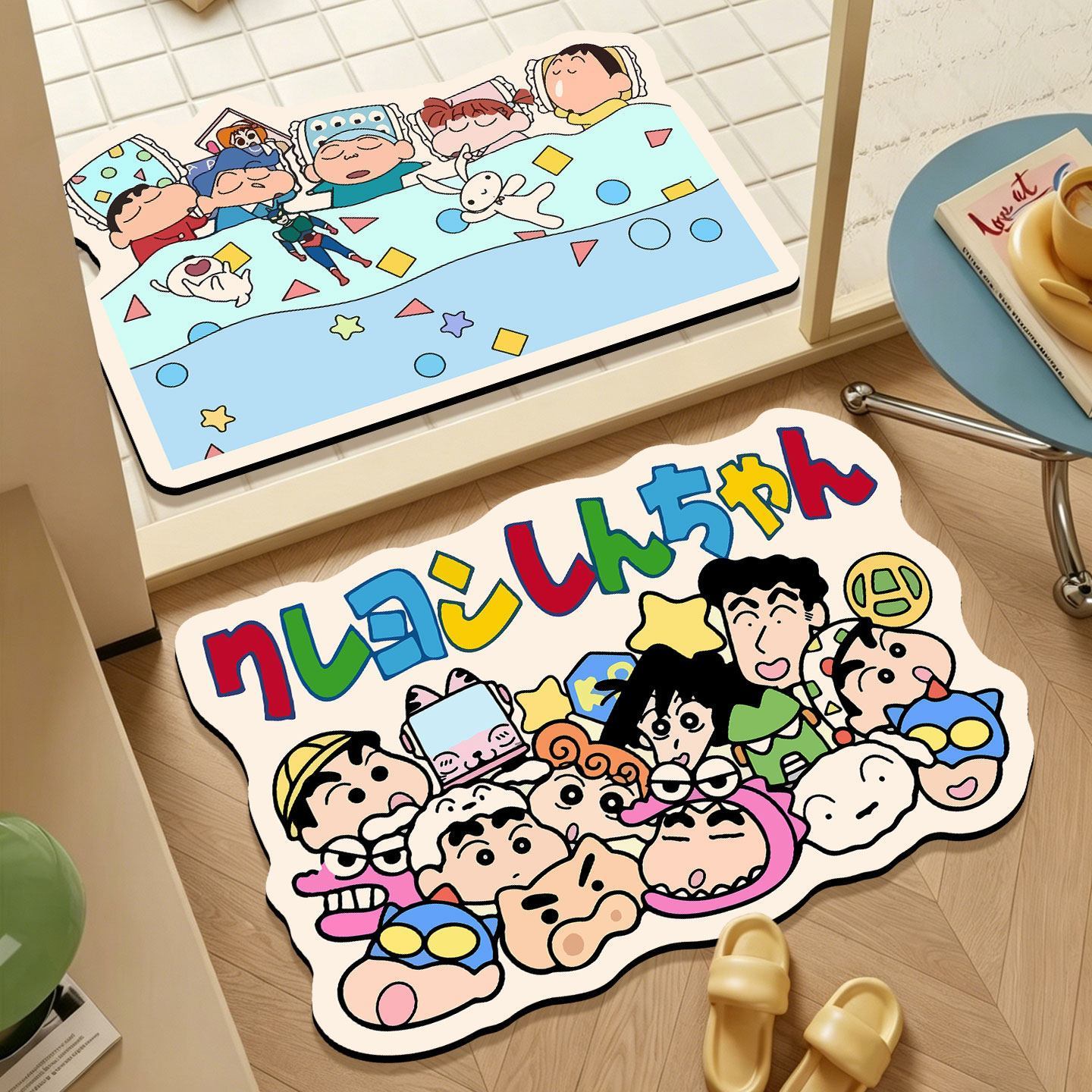Crayon Shin‑chan Irregular Bat - Home Bathroom Rugs ulasan dan harga