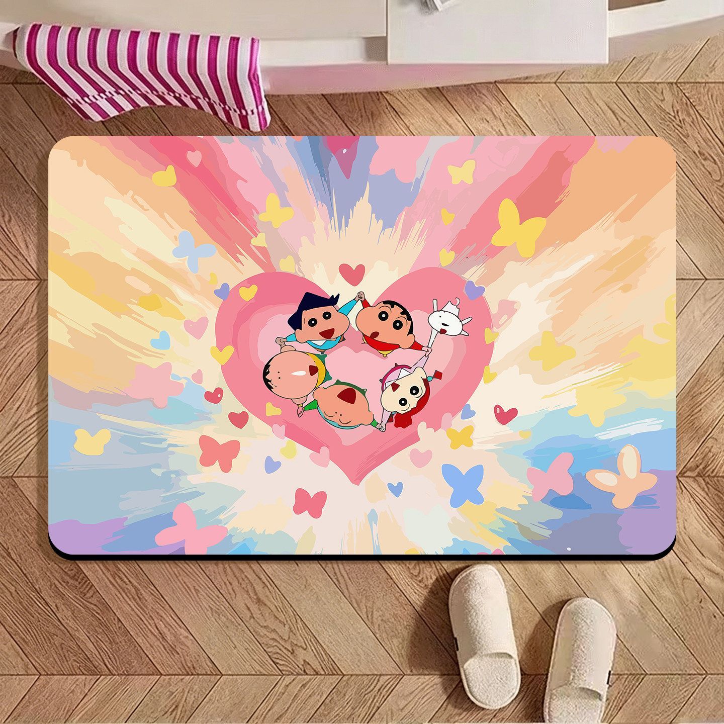 Crayon Shin‑chan Irregular Bat - Home Bathroom Rugs ulasan dan harga