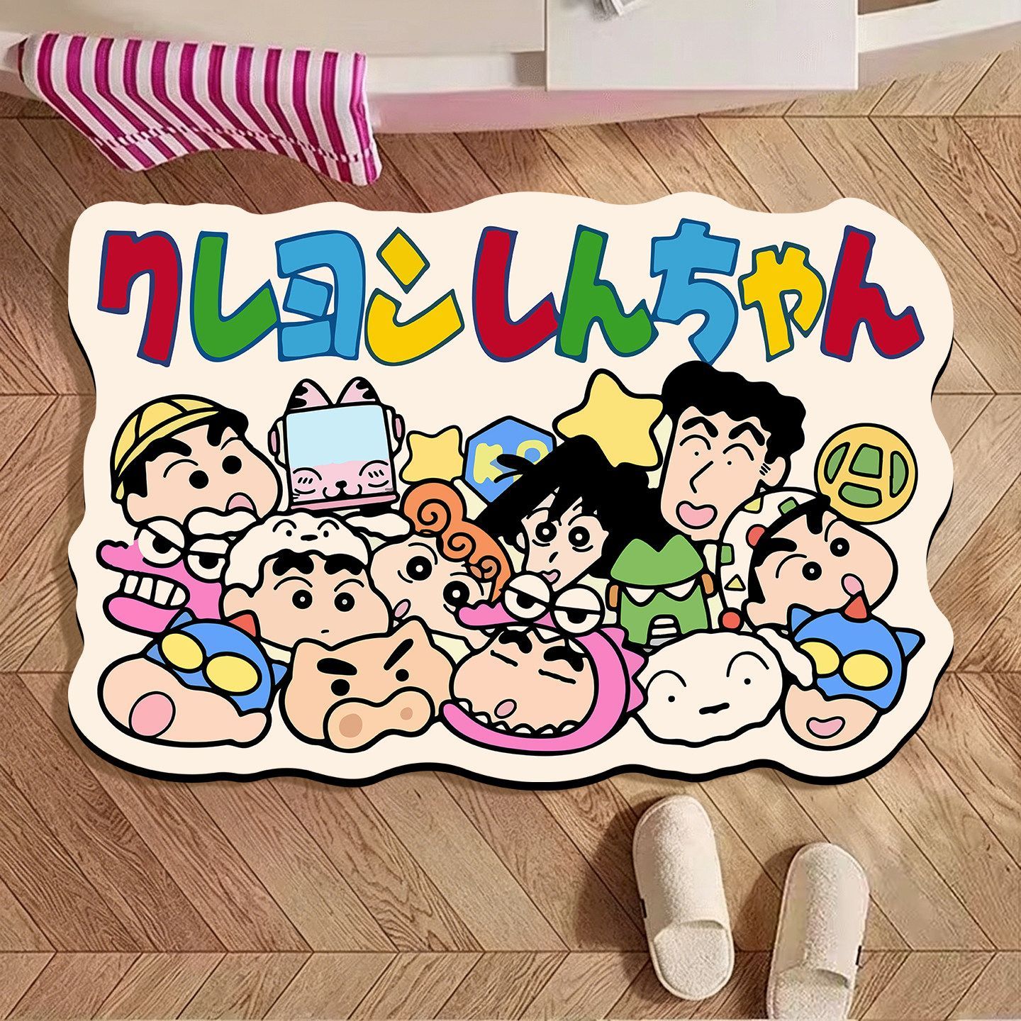Crayon Shin‑chan Irregular Bat - Home Bathroom Rugs ulasan dan harga
