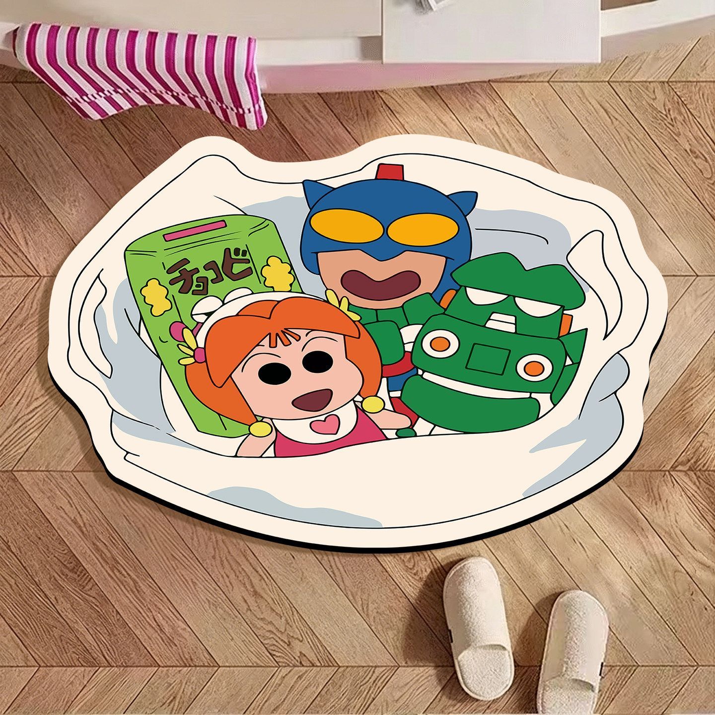 Crayon Shin‑chan Irregular Bat - Home Bathroom Rugs ulasan dan harga