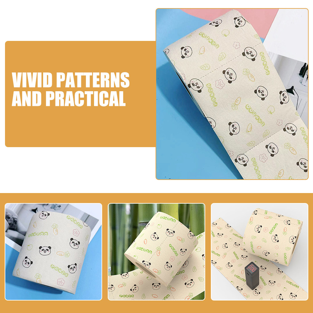 Bamboo Toilet Paper Roll Panda - Home Bathroom Toilet ulasan dan harga