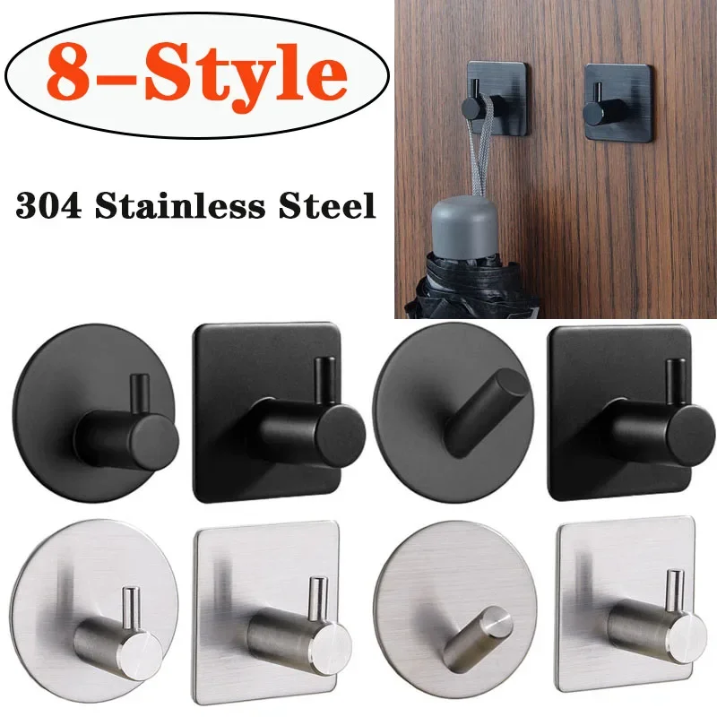 2pcs Self Adhesive Bathroom Ro - Robe Hook Adhesive ulasan dan harga