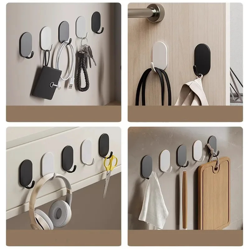 1/10Pcs Self-Adhesive Wall Hoo - Robe Hook Adhesive ulasan dan harga
