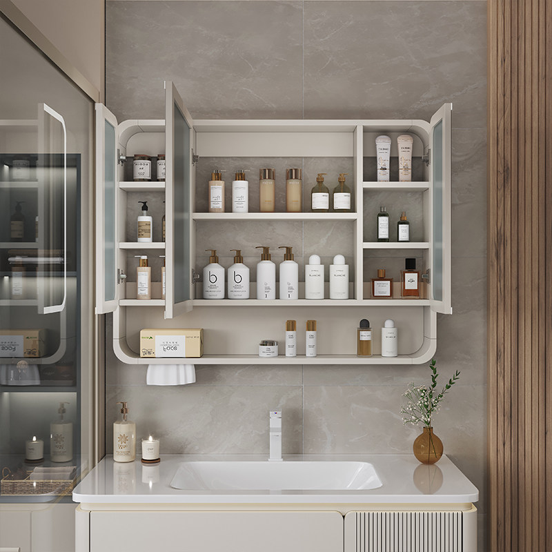 Organizer Mirror Bathroom Cabi - Home Bathroom Furniture ulasan dan harga