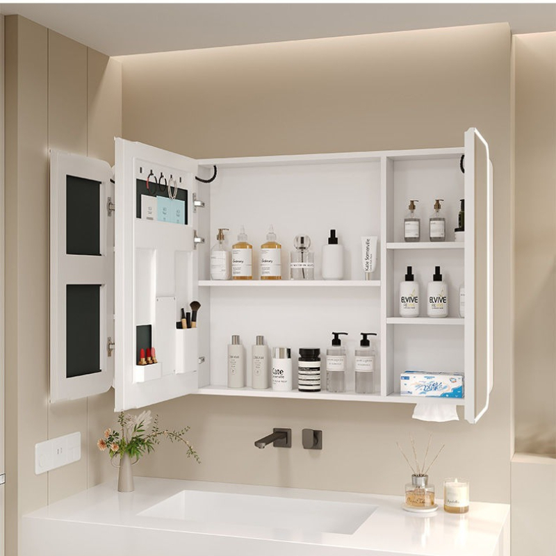 LED Bathroom Mirror Cabinet Al - Home Bathroom Furniture ulasan dan harga