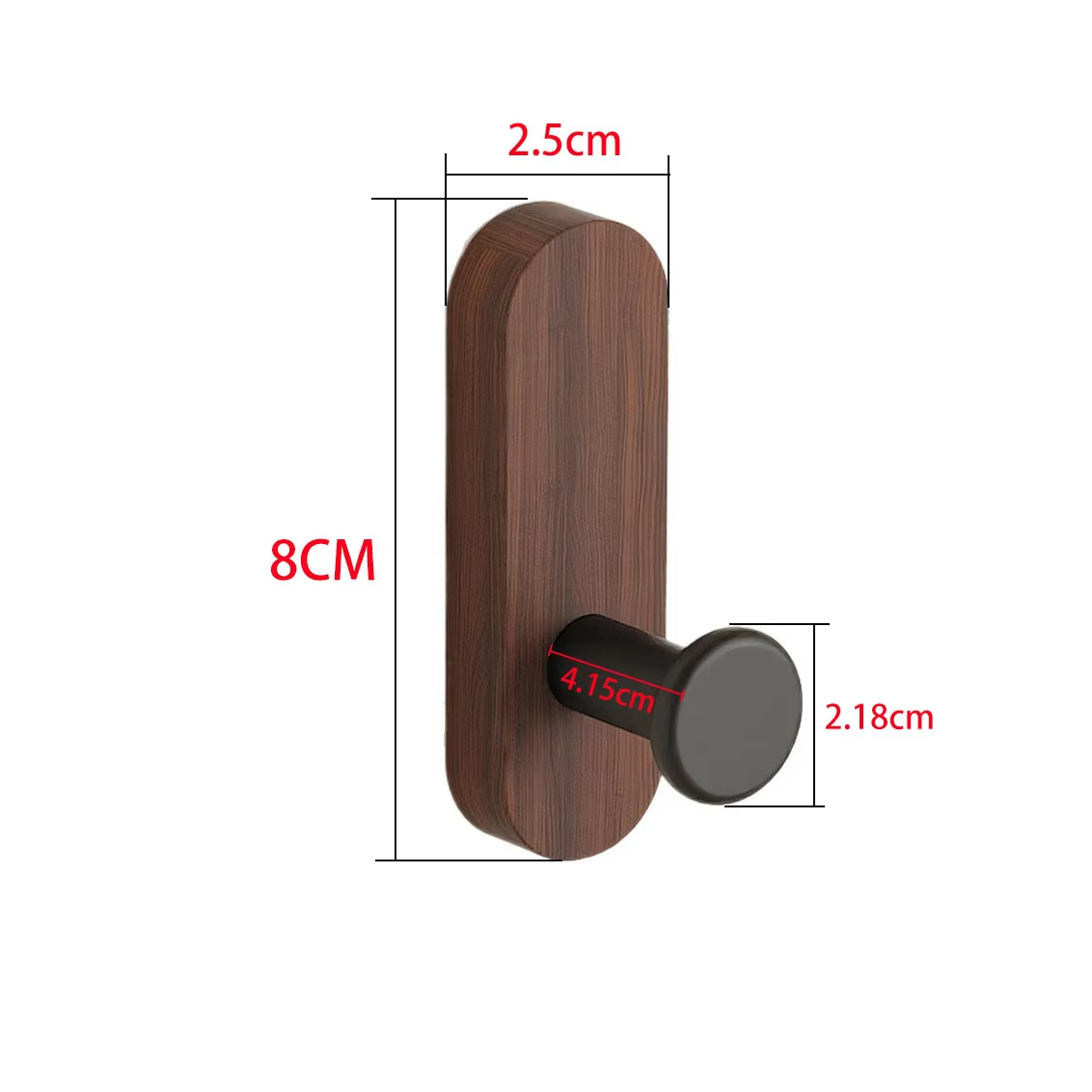 Punch Free Self Adhesive Walnu - Robe Hook Adhesive ulasan dan harga