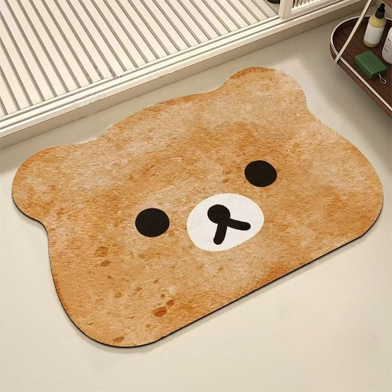 Rilakkuma floor mat Creative a - Home Bathroom Rugs ulasan dan harga