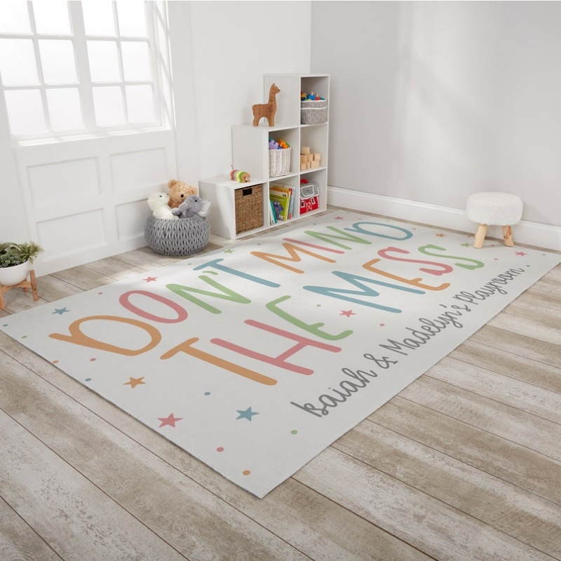 Custom Rug Play Mat With Name  - Home Bathroom Name ulasan dan harga