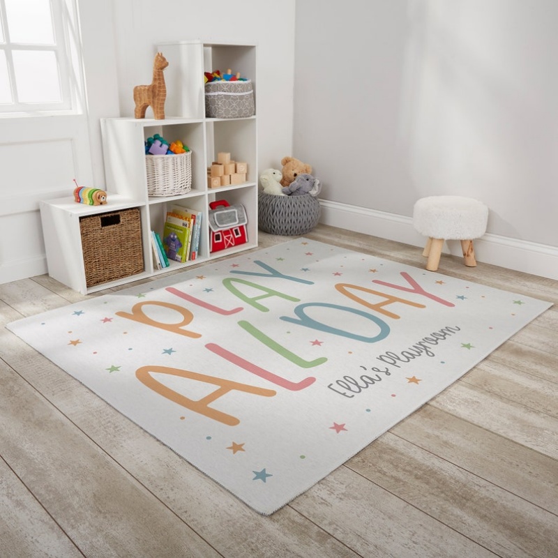 Custom Rug Play Mat With Name  - Home Bathroom Name ulasan dan harga