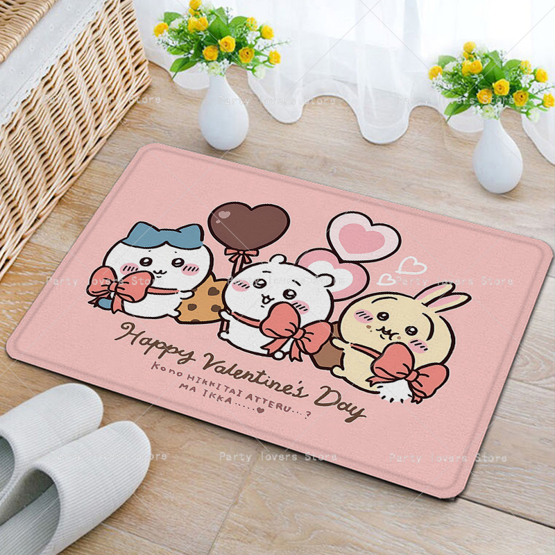 Anime Chiikawas Flannel Carpet - Home Bathroom Rugs ulasan dan harga
