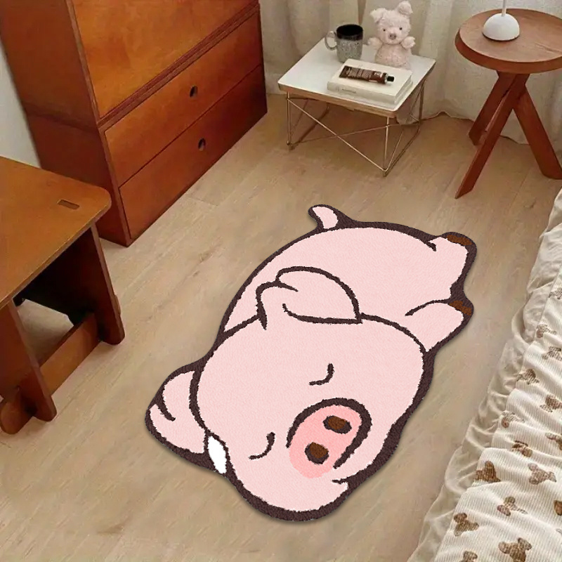 VIKAMA Cute Pink Pig Design Ca - Home Bathroom Door Design ulasan dan harga