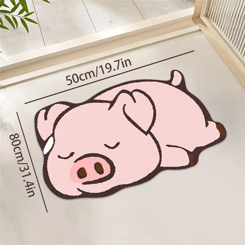 VIKAMA Cute Pink Pig Design Ca - Home Bathroom Door Design ulasan dan harga
