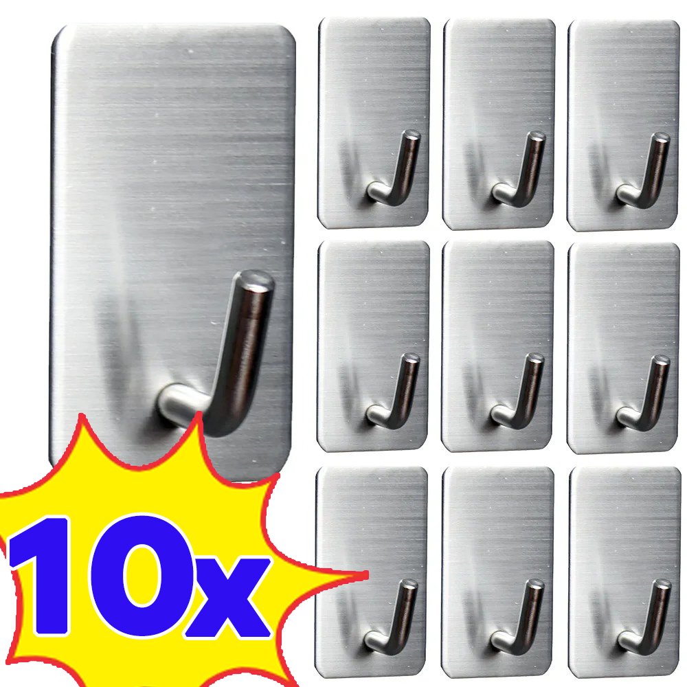 1-10Pcs Self Adhesive Hook Sta - Robe Hook Adhesive ulasan dan harga