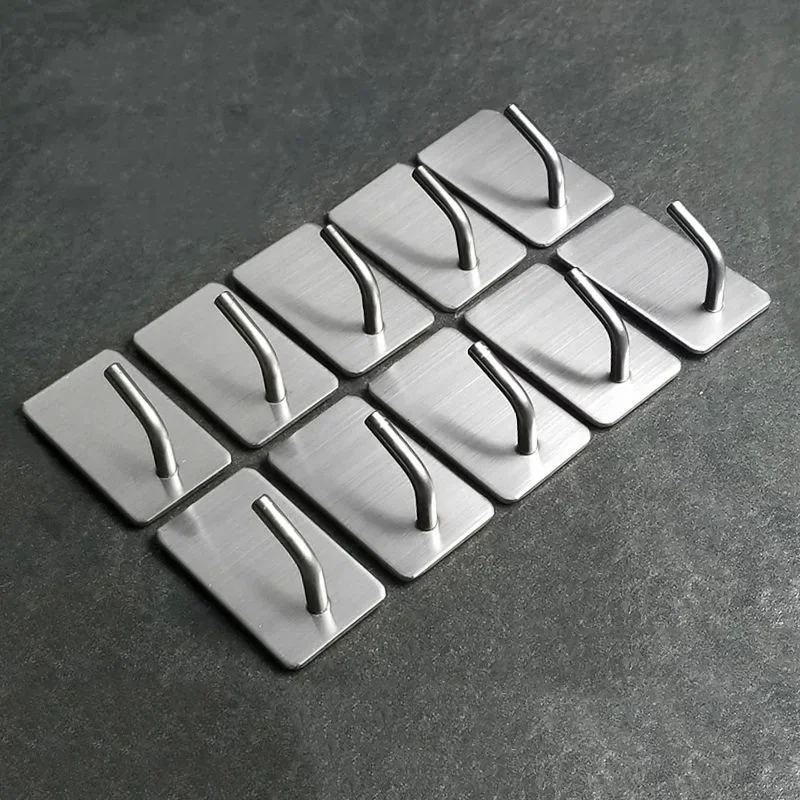 1-10Pcs Self Adhesive Hook Sta - Robe Hook Adhesive ulasan dan harga