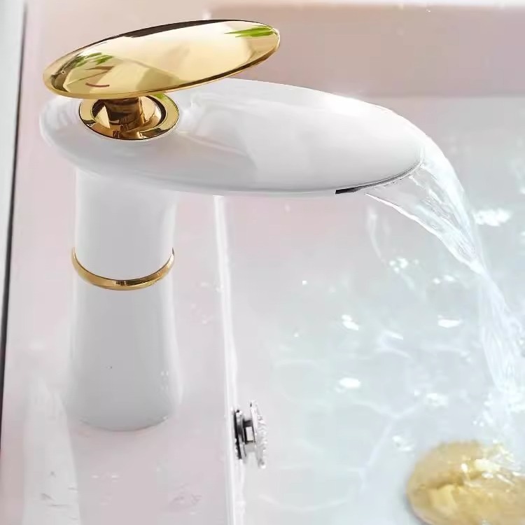 Waterfall Basin Faucet White G - Home Hardware Bathroom Faucets ulasan dan harga
