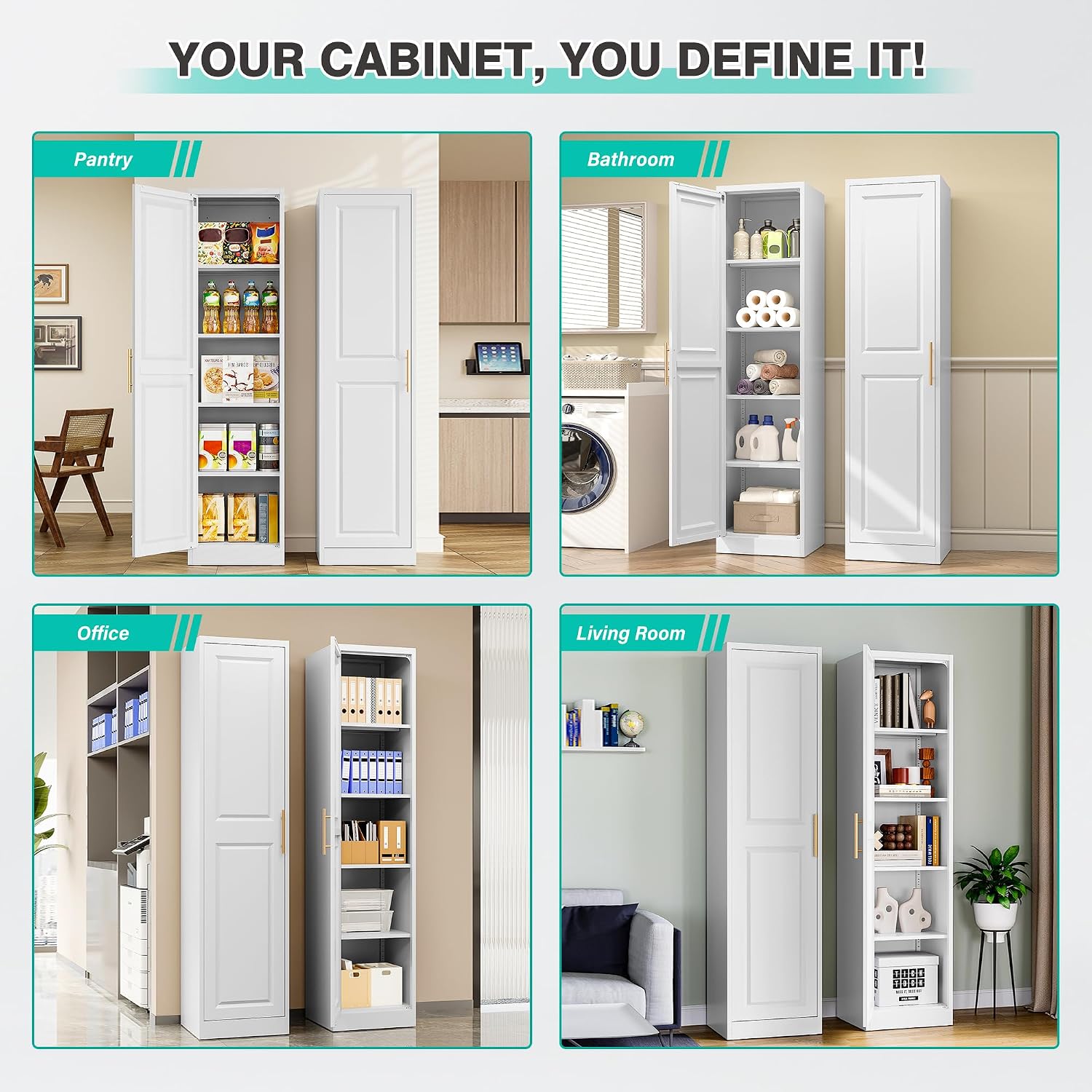 Tall Narrow Storage Cabinet Wi - Home Bathroom Furniture ulasan dan harga