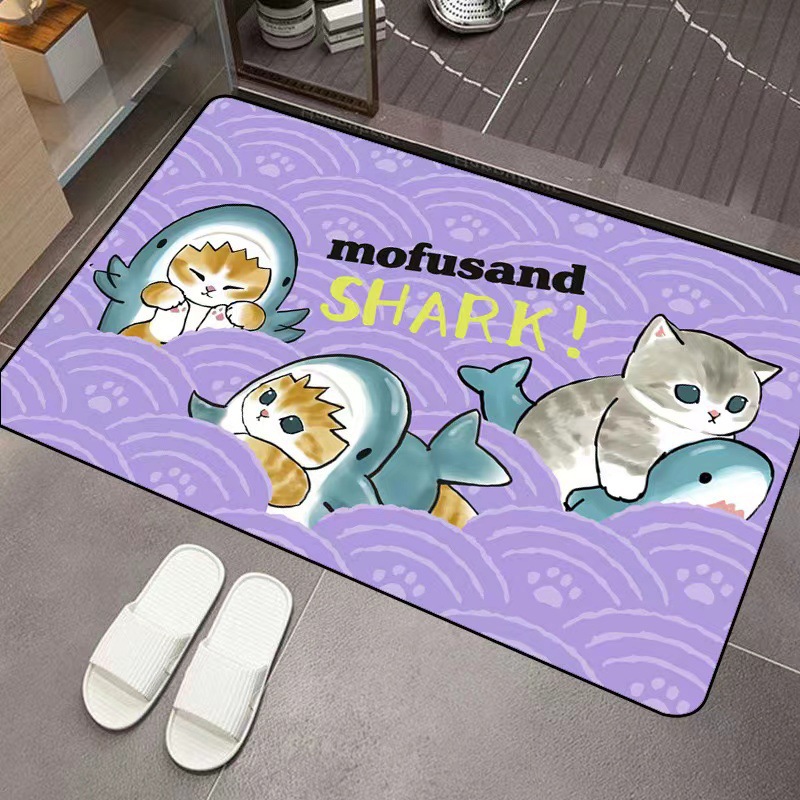 Mofusand Cartoon Diatom Mud Ab - Home Bathroom Rugs ulasan dan harga