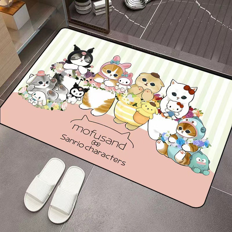 Mofusand Cartoon Diatom Mud Ab - Home Bathroom Rugs ulasan dan harga