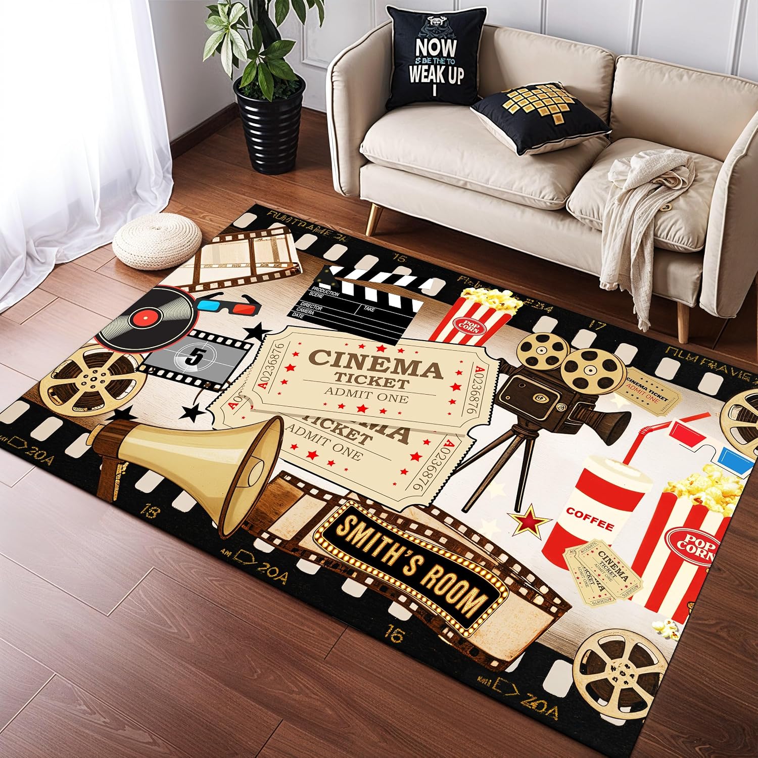 Personalized Name Cinema Carpe - Home Bathroom Name ulasan dan harga