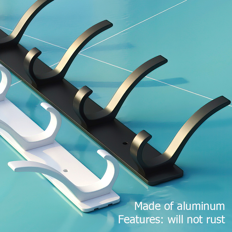Household Wall Coat Rack Black - Robe Hook Adhesive ulasan dan harga