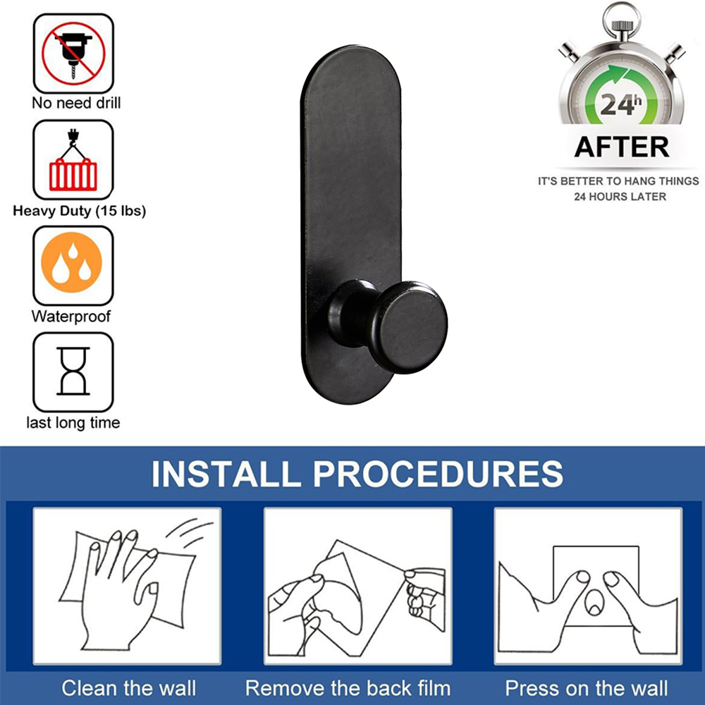 1-5Pcs Strong Adhesive Wall Ho - Robe Hook Adhesive ulasan dan harga