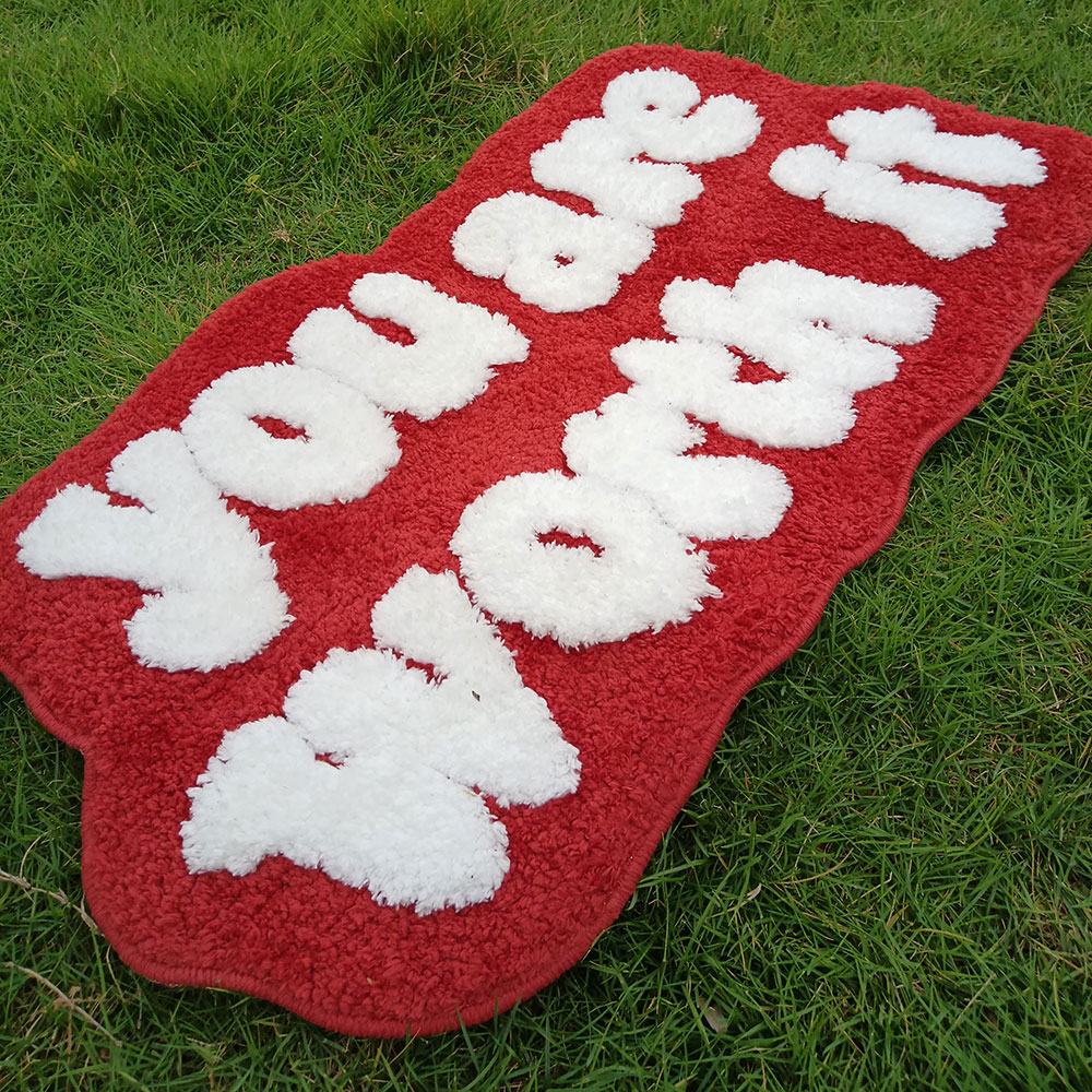 Non-Slip Carpet with Letter Pa - Home Bathroom Door Design ulasan dan harga