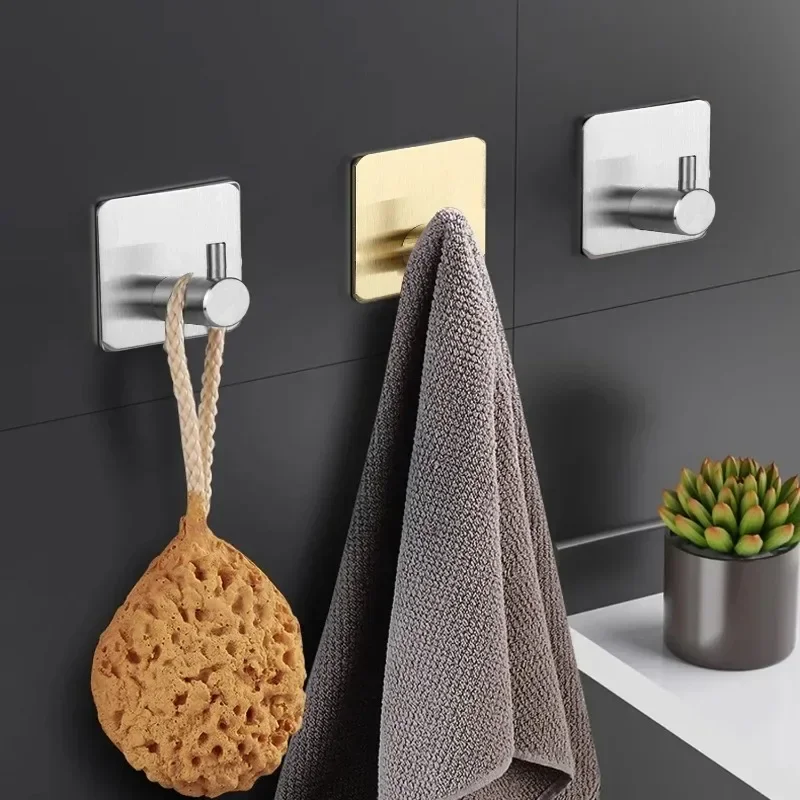 1-5pcs Self Adhesive Bathroom  - Robe Hook Adhesive ulasan dan harga