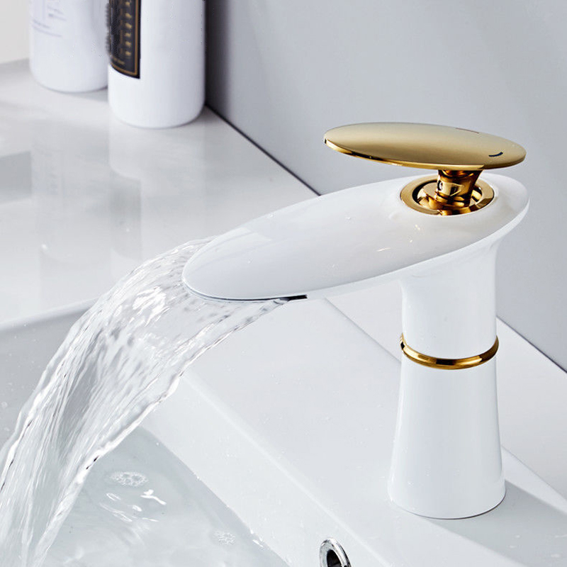 Waterfall Basin Faucet White G - Home Hardware Bathroom Faucets ulasan dan harga