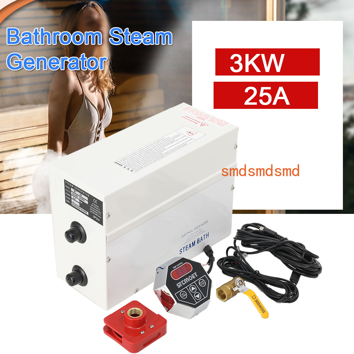 3KW Steam Generator Home Steam - Home Bathroom With Sauna ulasan dan harga