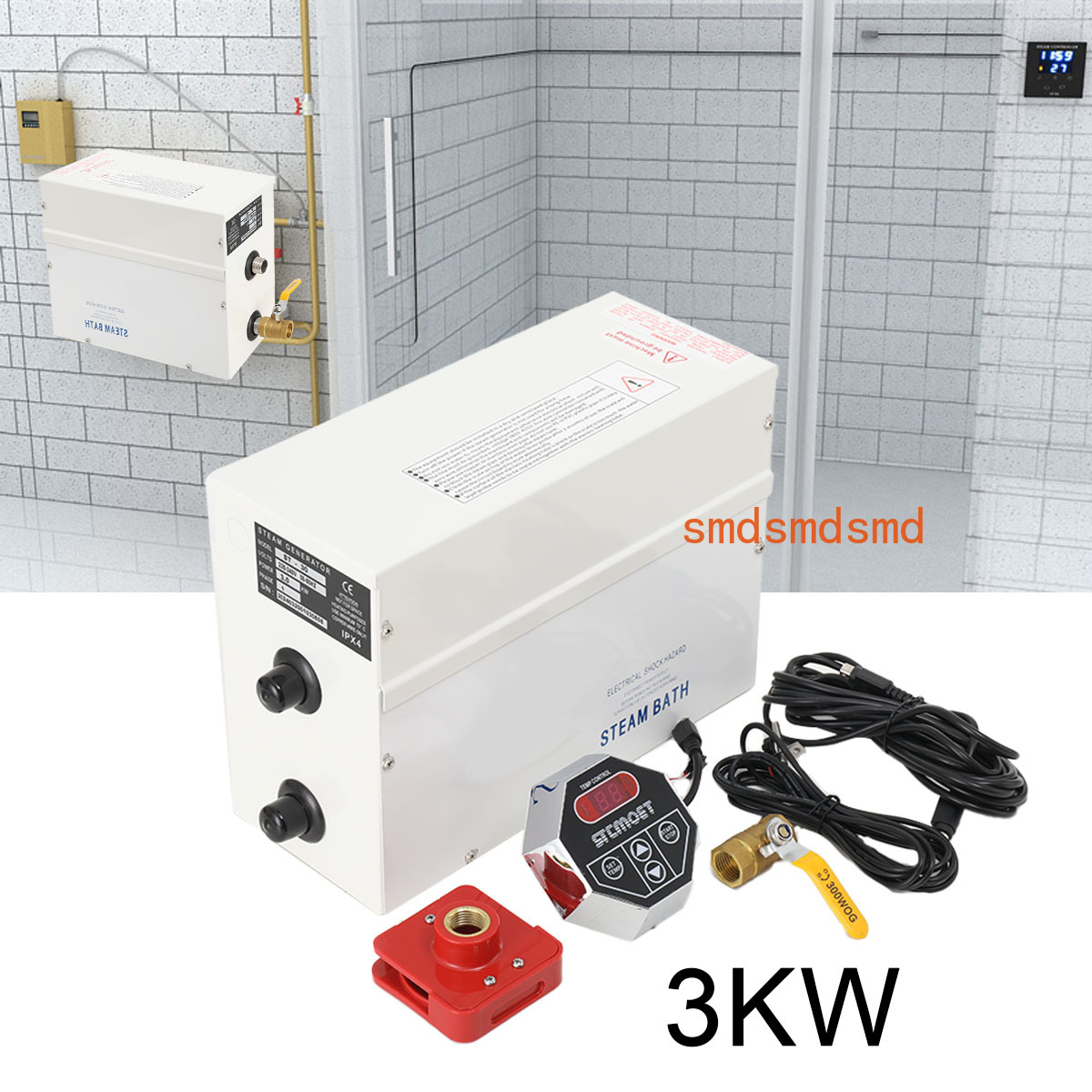 3KW Steam Generator Home Steam - Home Bathroom With Sauna ulasan dan harga