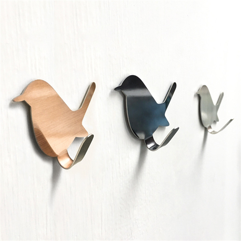 2Pcs Self Adhesive Hooks Bird  - Robe Hook Adhesive ulasan dan harga