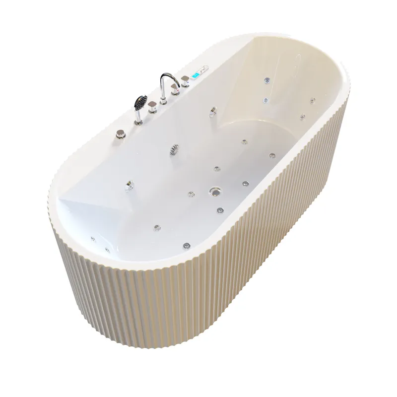 Modern Oval Acrylic Bathtub St - Home Bathroom Design Simple ulasan dan harga