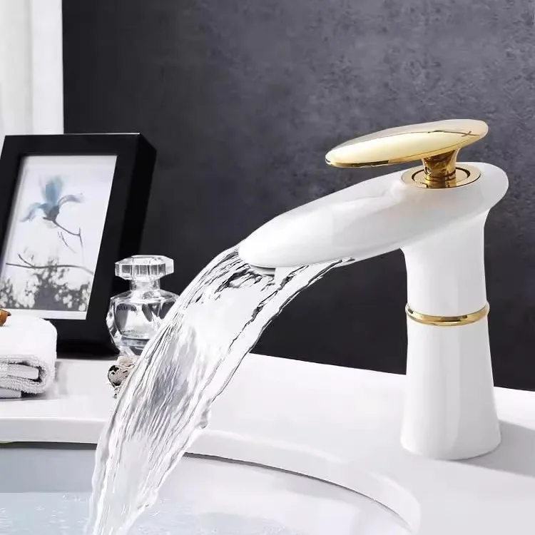 Waterfall Basin Faucet White G - Home Hardware Bathroom Faucets ulasan dan harga