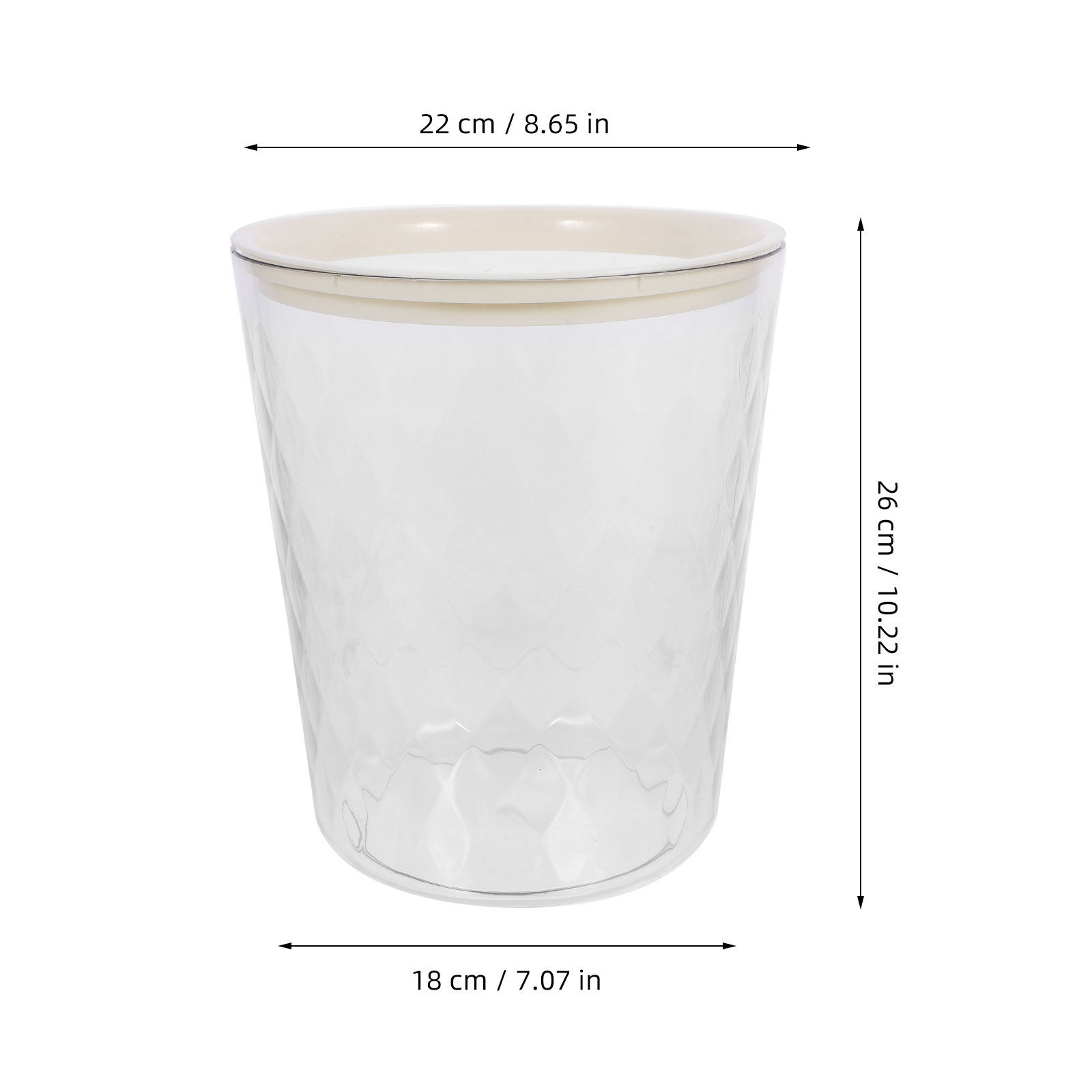 Clear Plastic Trash Can Large  - Home Bathroom Design Simple ulasan dan harga