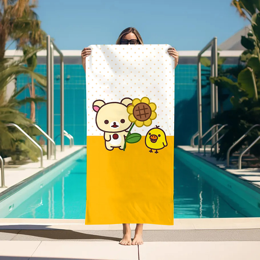 Large Bath Towel Rilakkuma Bea - Home Bathroom With Sauna ulasan dan harga