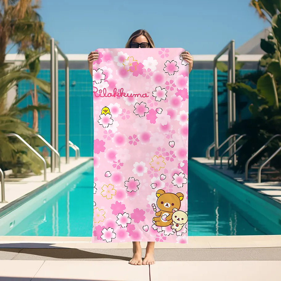 Large Bath Towel Rilakkuma Bea - Home Bathroom With Sauna ulasan dan harga