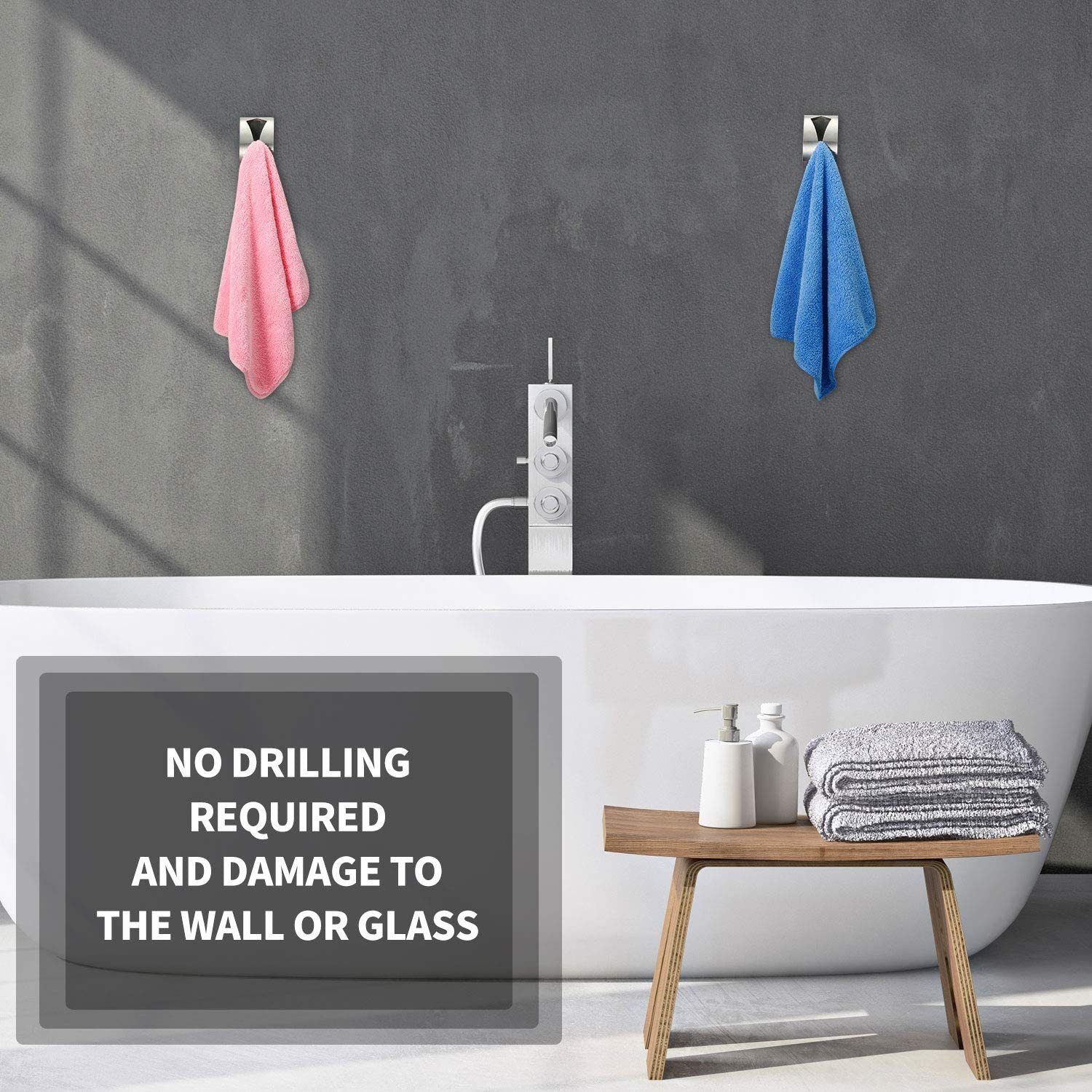 Stainless Steel Self Adhesive  - Robe Hook Adhesive ulasan dan harga