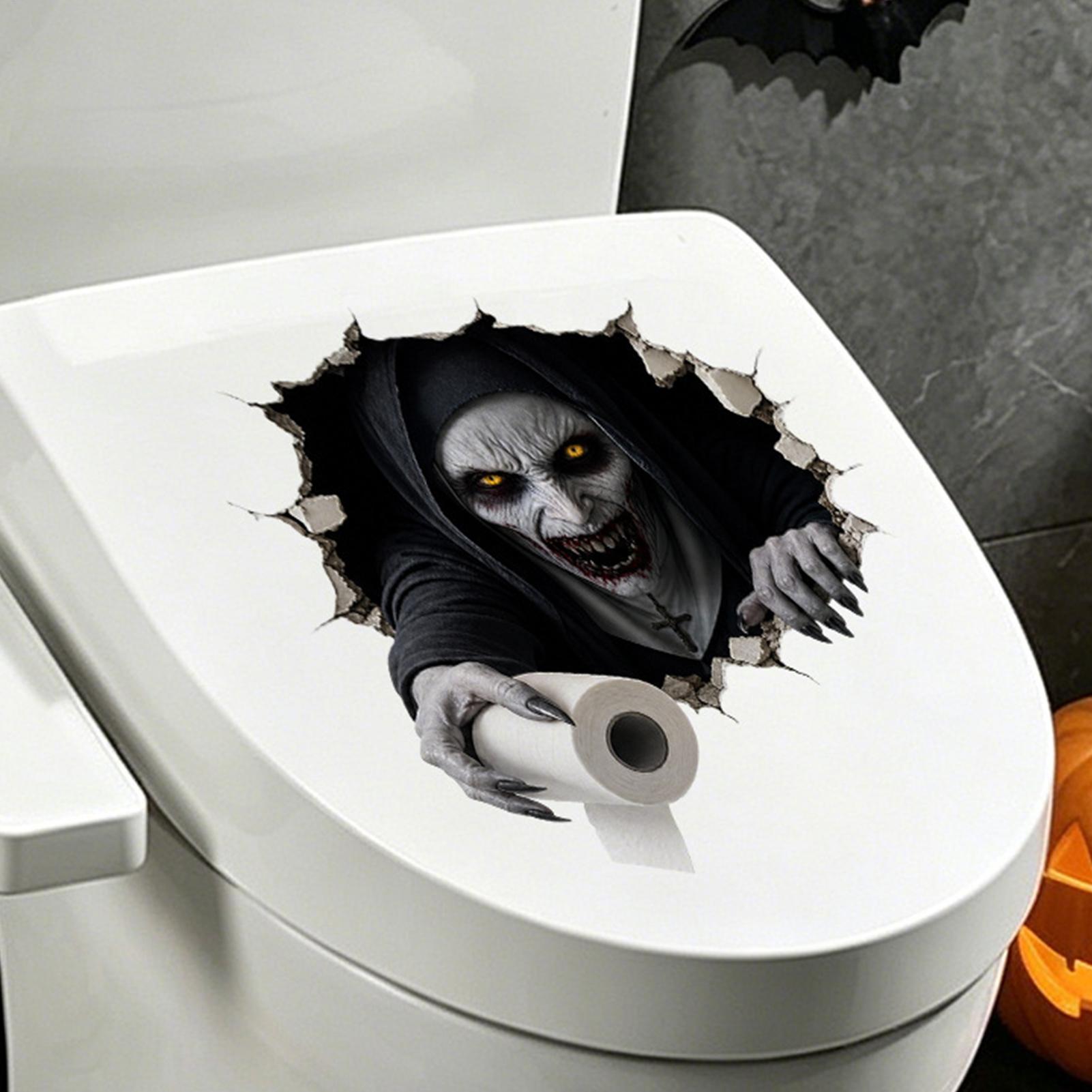 Halloween Toilet Stickers Holi - Home Bathroom Break ulasan dan harga