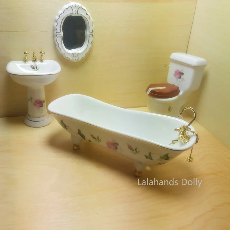4pcs/set Dollhouse Mini Creati - Home Bathroom Supplies ulasan dan harga