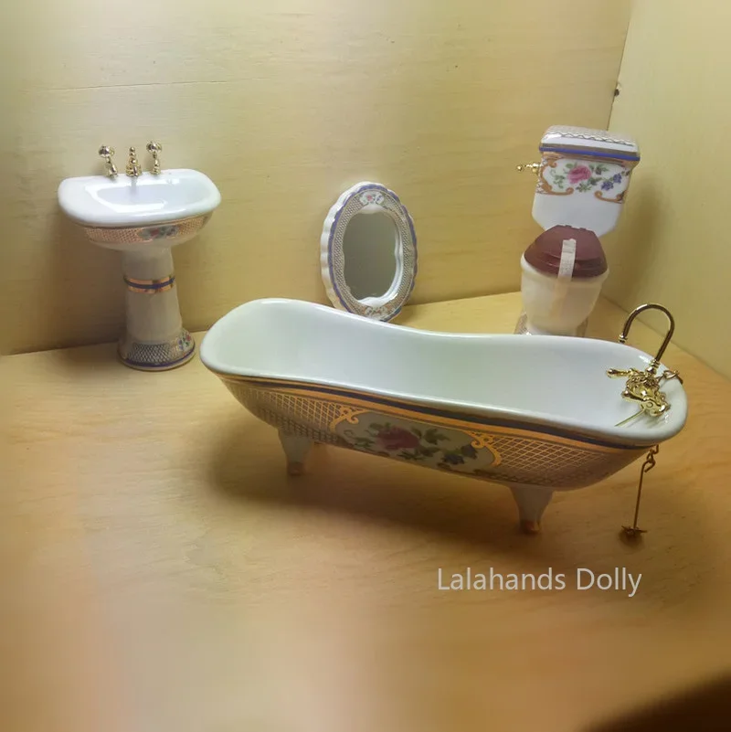 4pcs/set Dollhouse Mini Creati - Home Bathroom Supplies ulasan dan harga