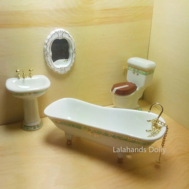 4pcs/set Dollhouse Mini Creati - Home Bathroom Supplies ulasan dan harga