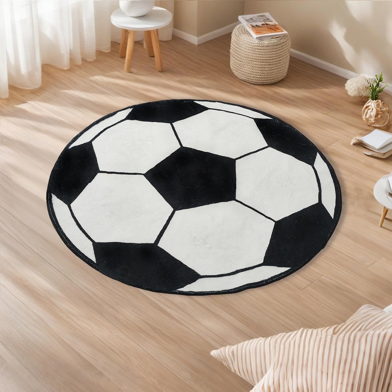 Plush Round Soccer Ball Design - Home Bathroom Door Design ulasan dan harga