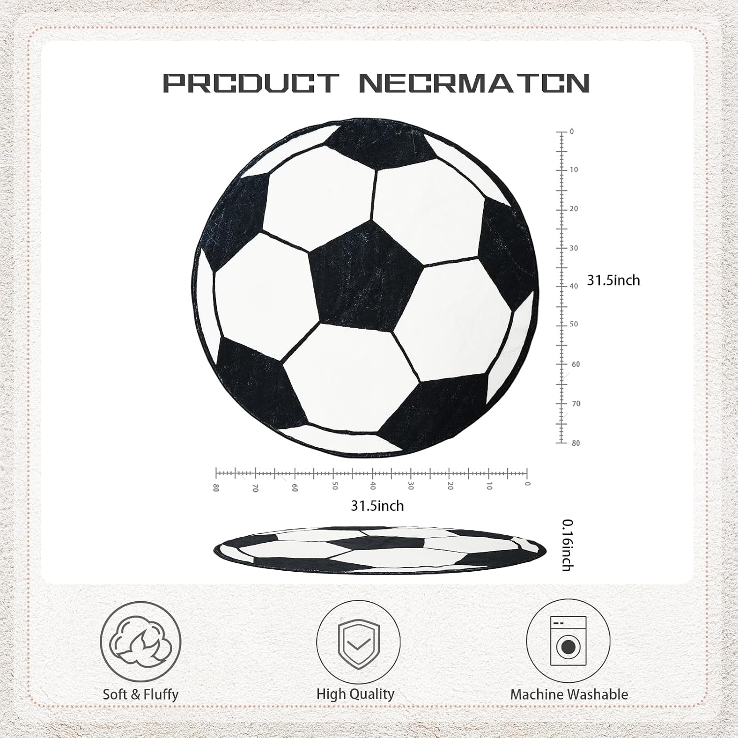 Plush Round Soccer Ball Design - Home Bathroom Door Design ulasan dan harga
